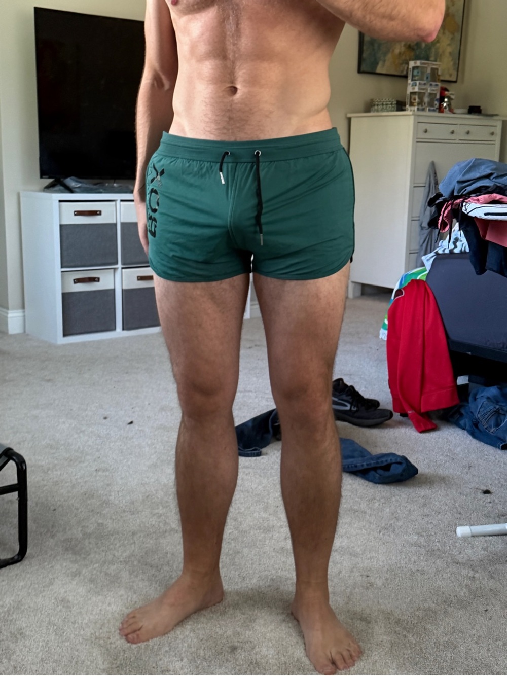 Men’s Box Menswear Green swim Shorts XXL